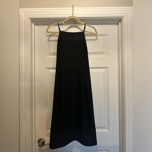 Worn once! Beautiful black banana republic halter dress. Size 4P.